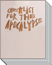 Checklist for the Apocalypse book image